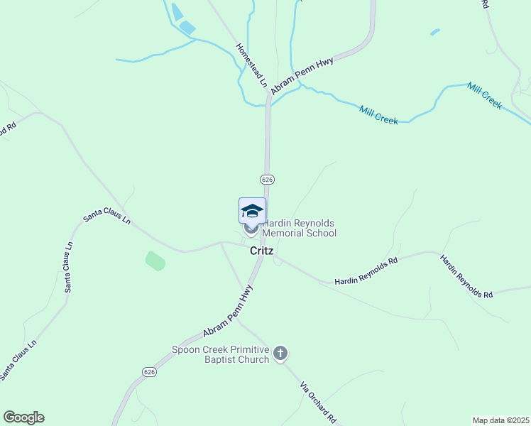 map of restaurants, bars, coffee shops, grocery stores, and more near Abram Penn Highway in Critz