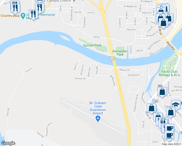map of restaurants, bars, coffee shops, grocery stores, and more near in Hollister