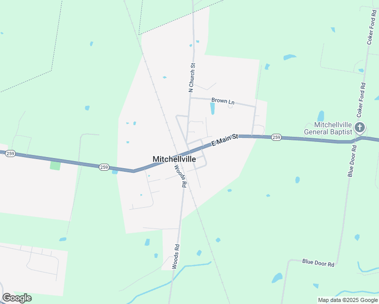 map of restaurants, bars, coffee shops, grocery stores, and more near in Mitchellville