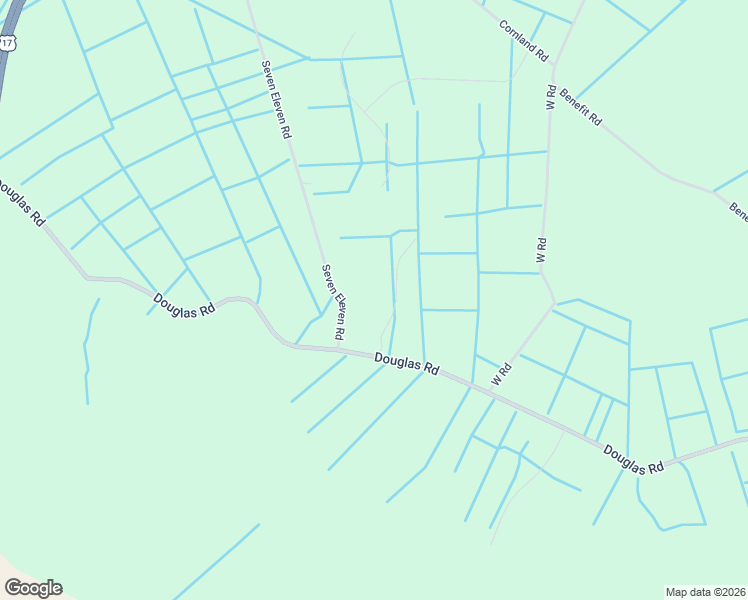map of restaurants, bars, coffee shops, grocery stores, and more near 3512 Douglas Road in Chesapeake
