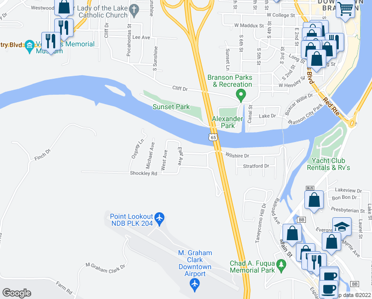 map of restaurants, bars, coffee shops, grocery stores, and more near 207 Wilshire Drive in Hollister