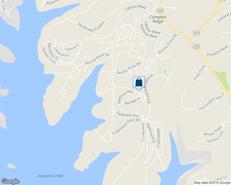 map of restaurants, bars, coffee shops, grocery stores, and more near 300 Patterson Avenue in Branson