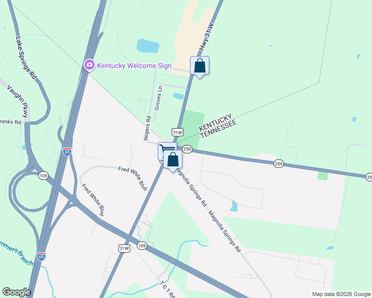 map of restaurants, bars, coffee shops, grocery stores, and more near 112 Tennessee 259 in Portland