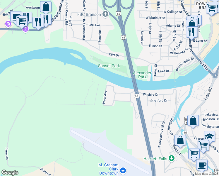 map of restaurants, bars, coffee shops, grocery stores, and more near 140 Wilshire Drive in Hollister