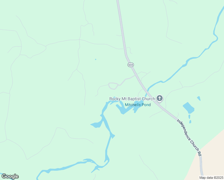 map of restaurants, bars, coffee shops, grocery stores, and more near Independence Church Road in Greensville County