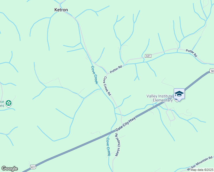 map of restaurants, bars, coffee shops, grocery stores, and more near 4415 County Road 630 in Bristol