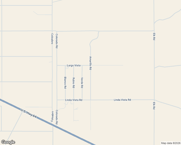 map of restaurants, bars, coffee shops, grocery stores, and more near Largo Vista in Tres Piedras