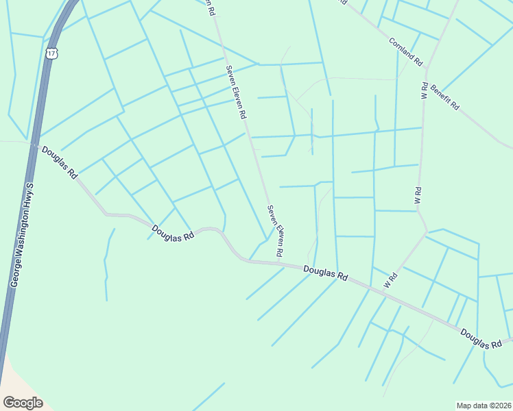 map of restaurants, bars, coffee shops, grocery stores, and more near 2816 Seven Eleven Road in Chesapeake