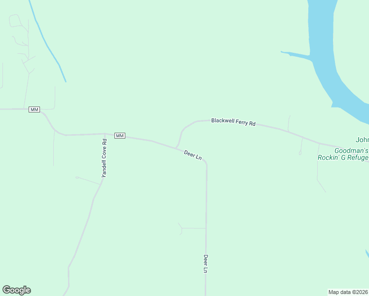 map of restaurants, bars, coffee shops, grocery stores, and more near 126 Blackwell Ferry Road in Kirbyville