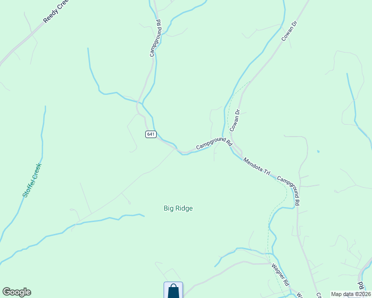 map of restaurants, bars, coffee shops, grocery stores, and more near 21527 Campground Road in Bristol