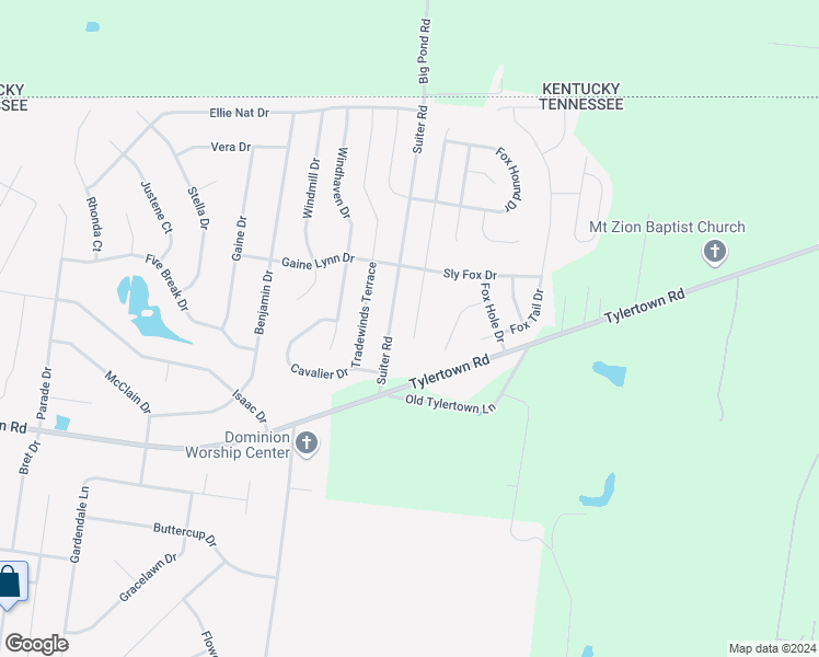 map of restaurants, bars, coffee shops, grocery stores, and more near 3706 Gray Fox Drive in Clarksville