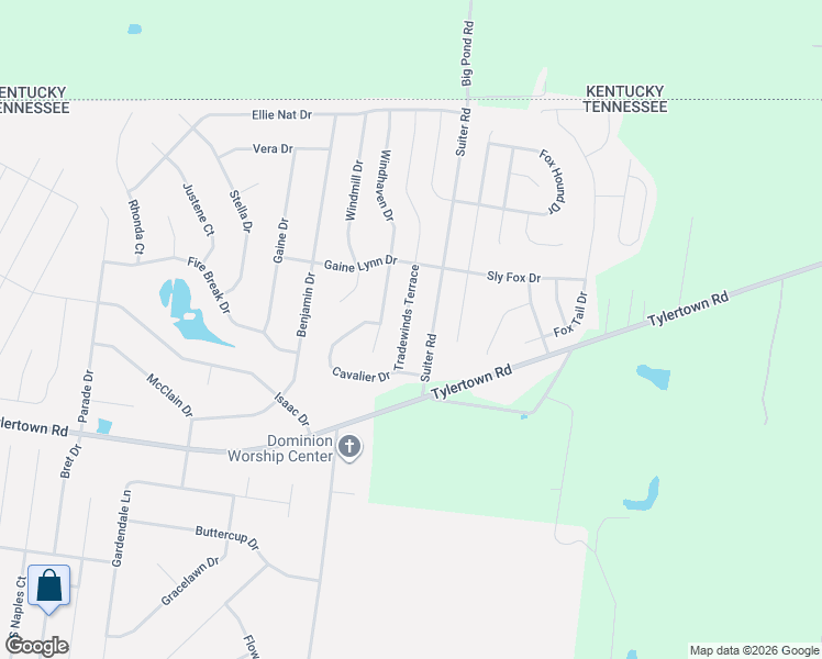 map of restaurants, bars, coffee shops, grocery stores, and more near 3715 Tradewinds Terrace in Clarksville