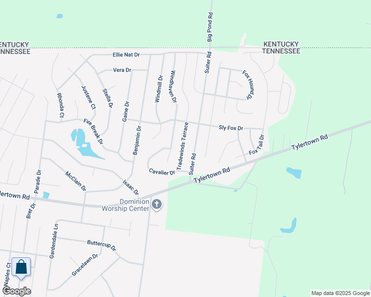 map of restaurants, bars, coffee shops, grocery stores, and more near 3715 Tradewinds Terrace in Clarksville