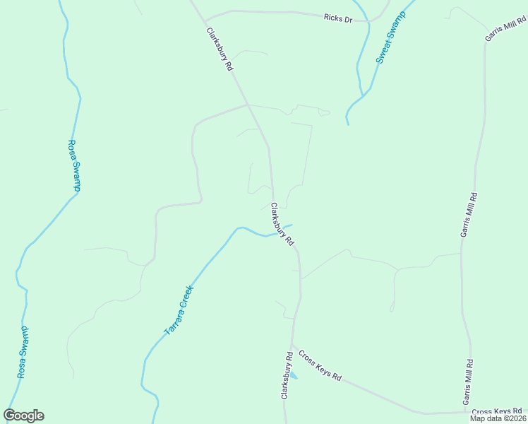 map of restaurants, bars, coffee shops, grocery stores, and more near 28266-28298 Clarksbury Road in Boykins