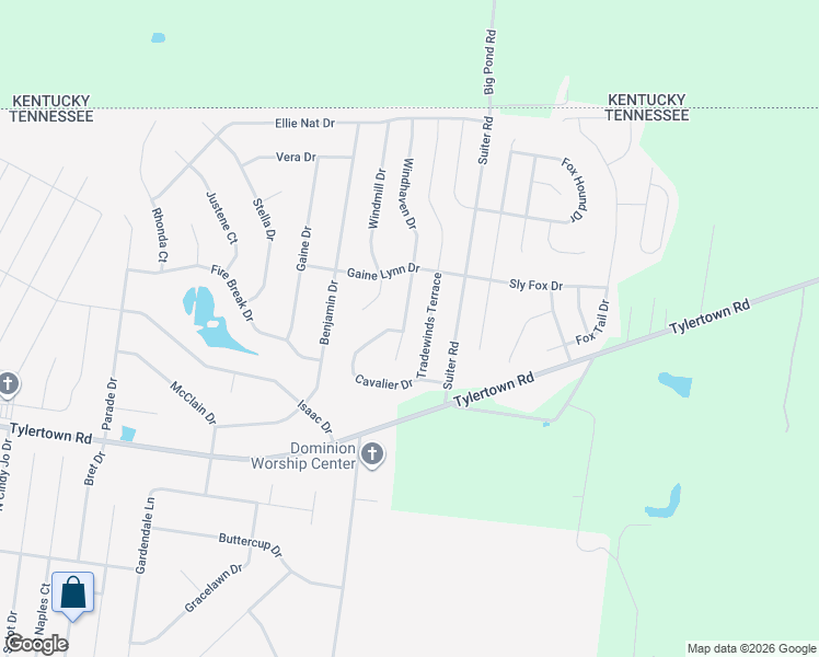 map of restaurants, bars, coffee shops, grocery stores, and more near 3717 Windhaven Court in Clarksville
