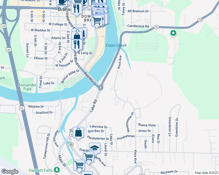 map of restaurants, bars, coffee shops, grocery stores, and more near 803 Knox Avenue in Hollister