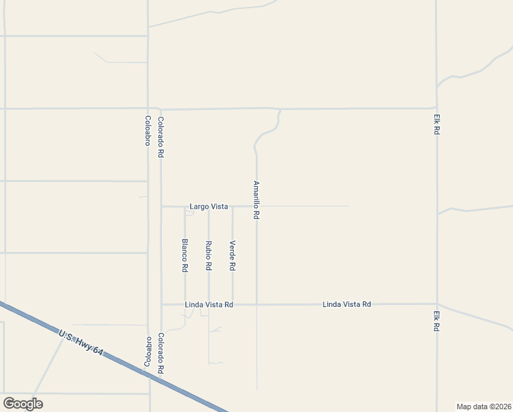 map of restaurants, bars, coffee shops, grocery stores, and more near Largo Vista in Taos County