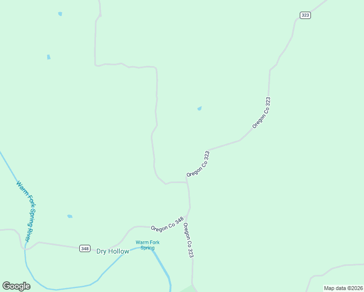 map of restaurants, bars, coffee shops, grocery stores, and more near 4471 County Road 323 in Thayer