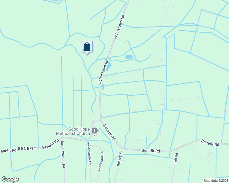 map of restaurants, bars, coffee shops, grocery stores, and more near 2625 Johnstown Road in Chesapeake