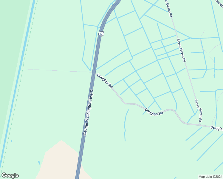 map of restaurants, bars, coffee shops, grocery stores, and more near 3901 Douglas Road in Chesapeake