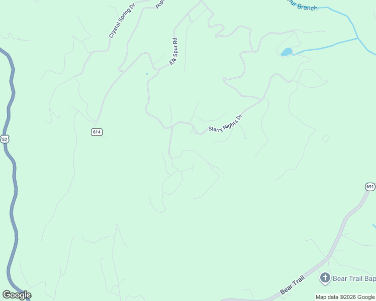 map of restaurants, bars, coffee shops, grocery stores, and more near 550 Starry Nights Drive in Fancy Gap