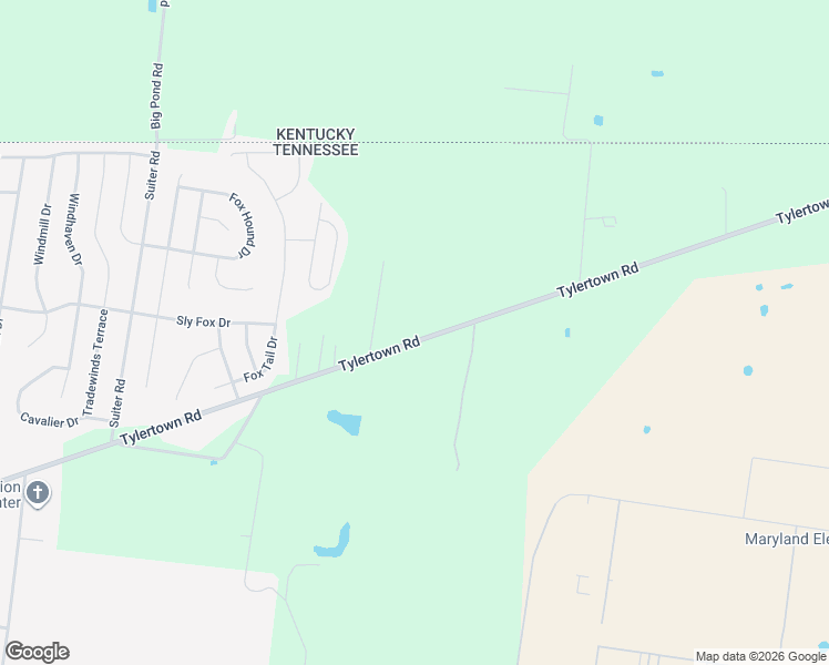map of restaurants, bars, coffee shops, grocery stores, and more near 287 Tylertown Road in Clarksville