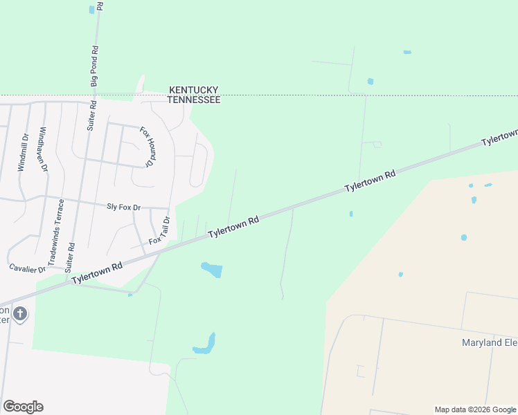 map of restaurants, bars, coffee shops, grocery stores, and more near 287 Tylertown Road in Clarksville