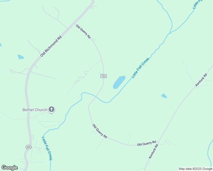 map of restaurants, bars, coffee shops, grocery stores, and more near 737 Old Quarry Road in Danville