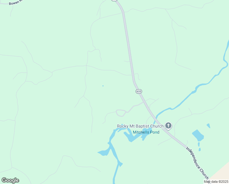 map of restaurants, bars, coffee shops, grocery stores, and more near Independence Church Road in Greensville County