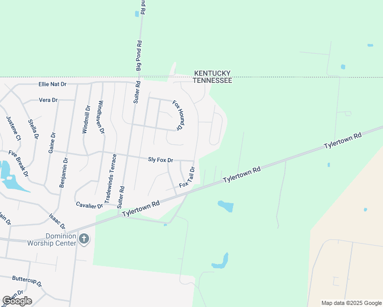 map of restaurants, bars, coffee shops, grocery stores, and more near 3640 Fox Tail Drive in Clarksville