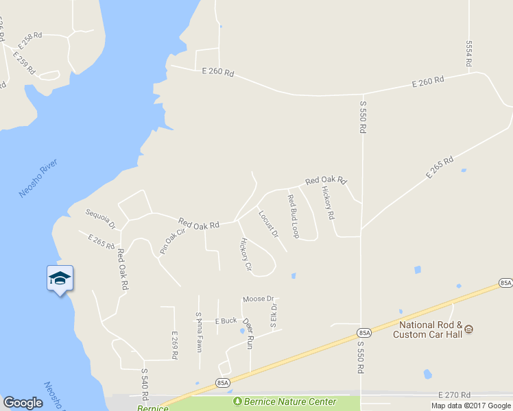 map of restaurants, bars, coffee shops, grocery stores, and more near Locust Drive in Afton