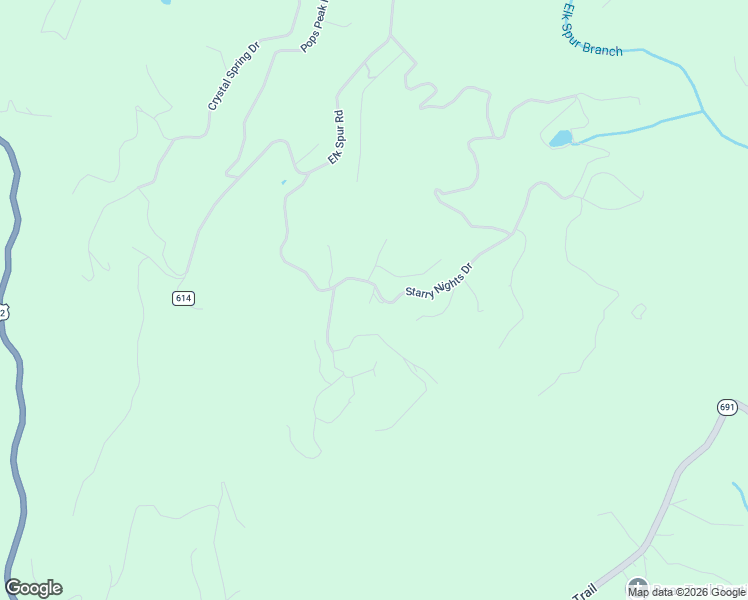 map of restaurants, bars, coffee shops, grocery stores, and more near 550 Starry Nights Drive in Fancy Gap