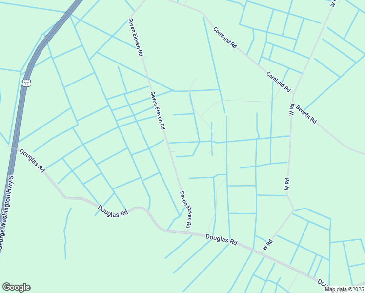map of restaurants, bars, coffee shops, grocery stores, and more near 2737 Seven Eleven Road in Chesapeake