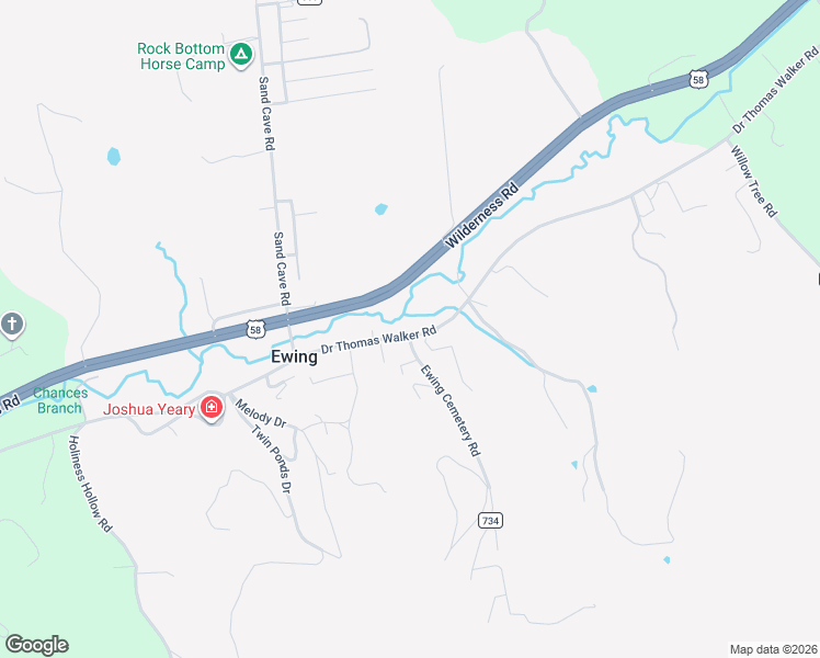 map of restaurants, bars, coffee shops, grocery stores, and more near 1891 U.S. 58 Bus in Ewing