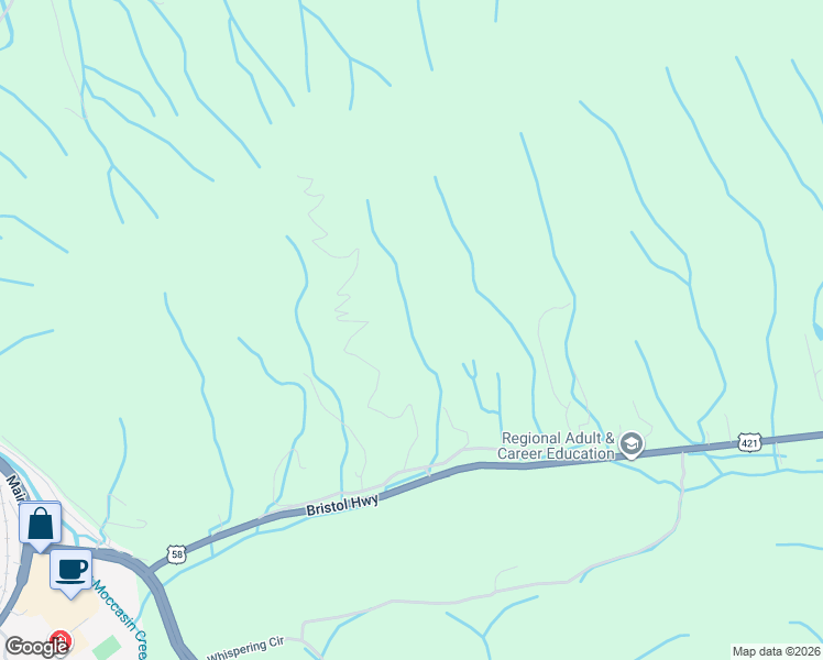 map of restaurants, bars, coffee shops, grocery stores, and more near 493 Jayne Jill Circle in Gate City