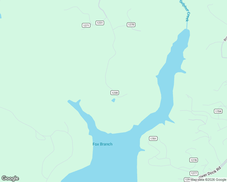 map of restaurants, bars, coffee shops, grocery stores, and more near County Road 1230 in Clinton County