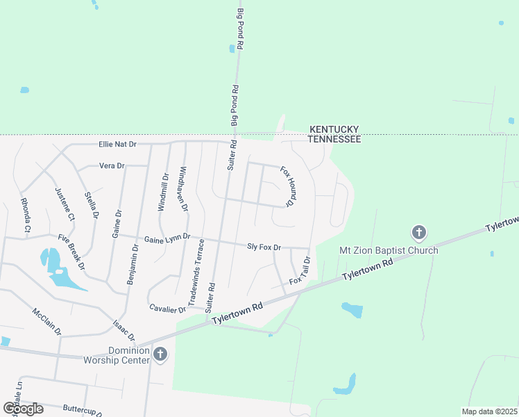 map of restaurants, bars, coffee shops, grocery stores, and more near 257 Silver Fox Court in Clarksville
