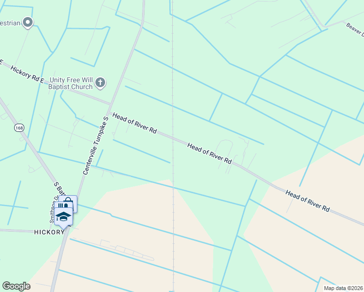 map of restaurants, bars, coffee shops, grocery stores, and more near 445 Head of River Road in Chesapeake