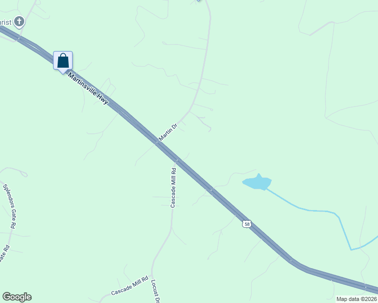 map of restaurants, bars, coffee shops, grocery stores, and more near 15960 Martinsville Highway in Cascade