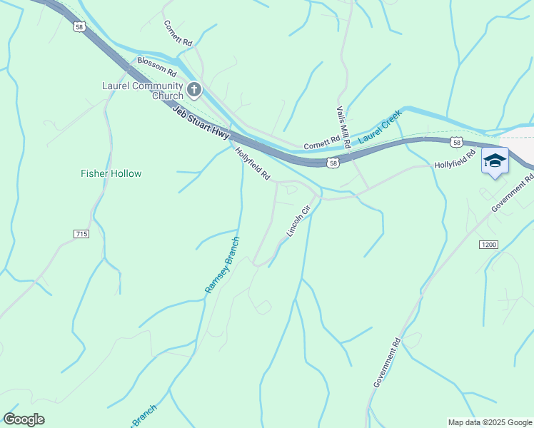map of restaurants, bars, coffee shops, grocery stores, and more near 22170 Lincoln Circle in Damascus