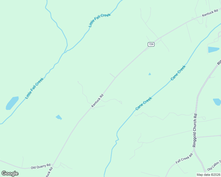 map of restaurants, bars, coffee shops, grocery stores, and more near 3820 Kentuck Road in Ringgold