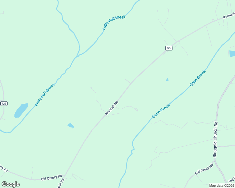 map of restaurants, bars, coffee shops, grocery stores, and more near 3820 Kentuck Road in Ringgold