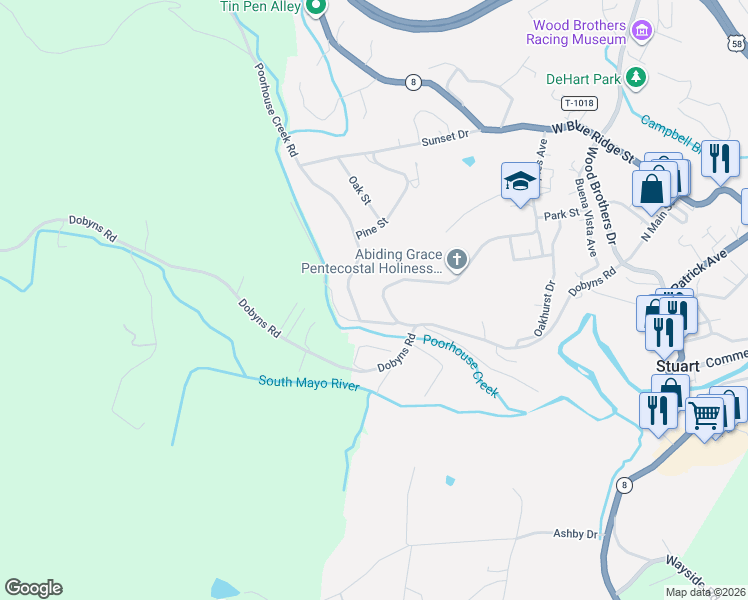 map of restaurants, bars, coffee shops, grocery stores, and more near 109 Akers Drive in Stuart