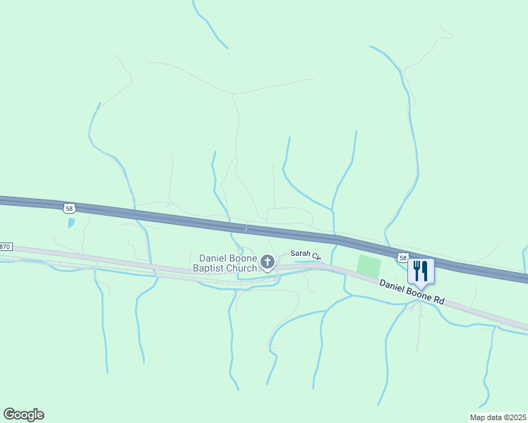 map of restaurants, bars, coffee shops, grocery stores, and more near 101-299 culbertson Drive in Gate City