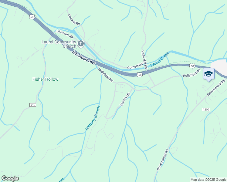 map of restaurants, bars, coffee shops, grocery stores, and more near 22170 Lincoln Circle in Damascus