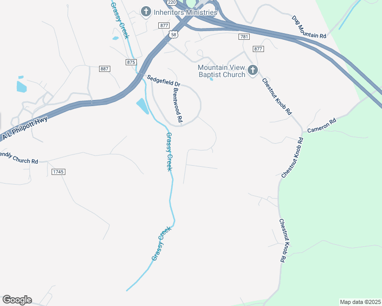 map of restaurants, bars, coffee shops, grocery stores, and more near 291 Kenmore Avenue in Martinsville