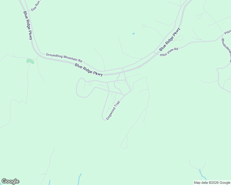 map of restaurants, bars, coffee shops, grocery stores, and more near Deer Run Trail in Hillsville