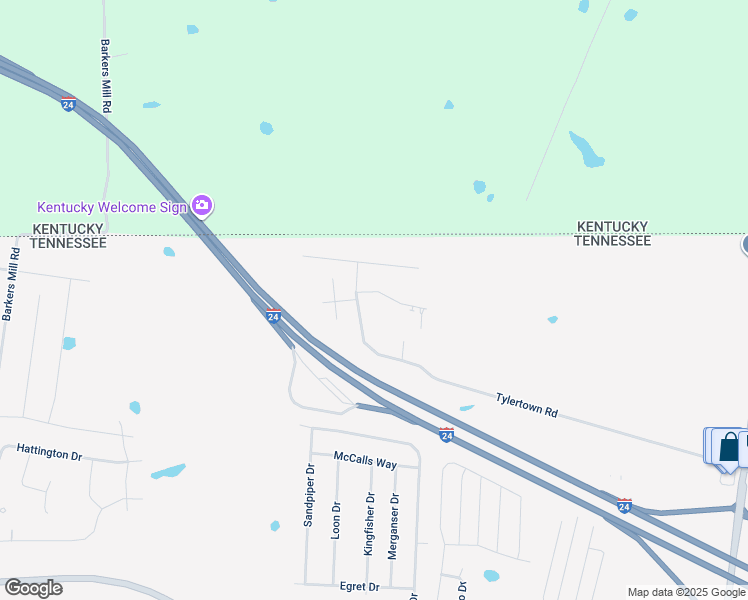 map of restaurants, bars, coffee shops, grocery stores, and more near 1546 Tylertown Road in Clarksville