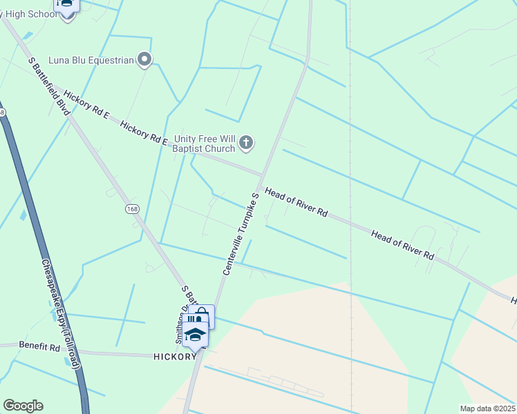 map of restaurants, bars, coffee shops, grocery stores, and more near in Chesapeake