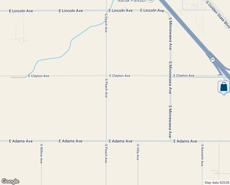map of restaurants, bars, coffee shops, grocery stores, and more near 6658 South Peach Avenue in Fresno